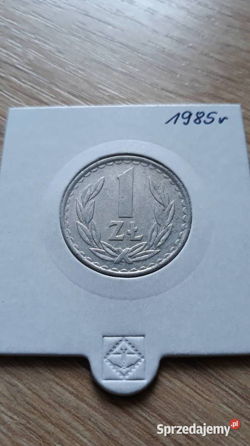 1 złoty 1985 rTyp BPodwójne bicie datyRR Konin sprzedam