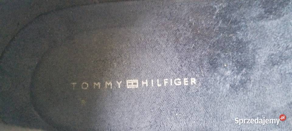 Buty męskie Tommy Hilfiger granatowe zamszowe