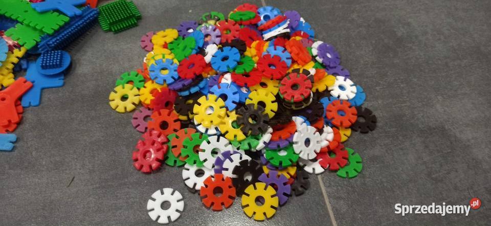 Klocki konstrukcyjne jeżyki wafle duża ilość Gostynin sprzedam