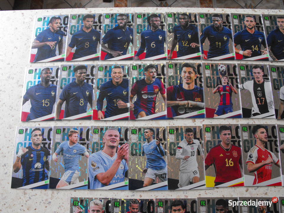 Karty piłkarskie HOLO GIANTS z edycji TOP CLASS śląskie Mykanów