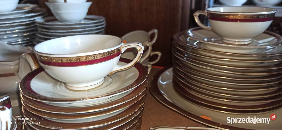 Patera Bordowy paseczek ecru Primke Hammer Porcelana i szkło Gdańsk