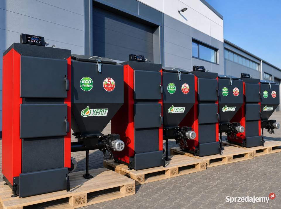 Kocioł piec 30kW na ekogroszek z podajnikiem Pleszew
