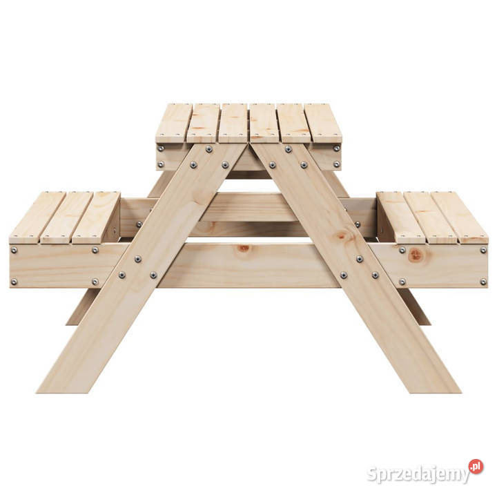 Stół piknikowy dzieci 88x97x52 lite drewno Warszawa sprzedam