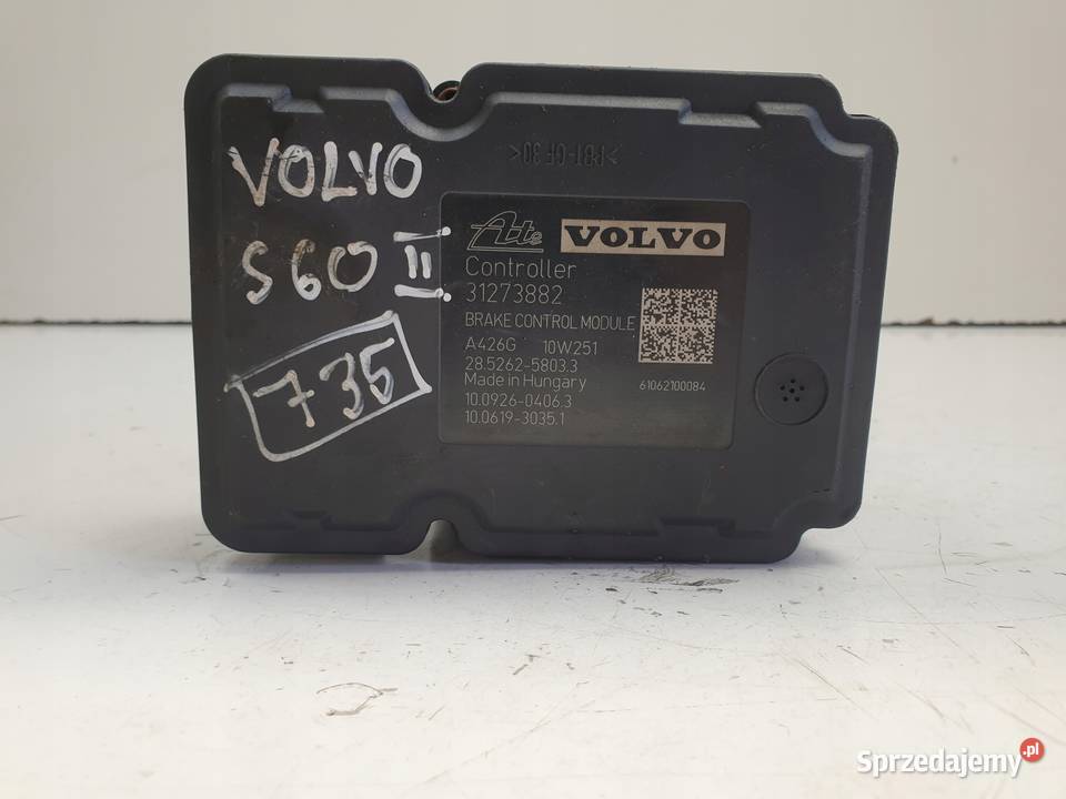 Volvo V60 S60 II POMPA ABS Sterownik P31273882 Części samochodowe