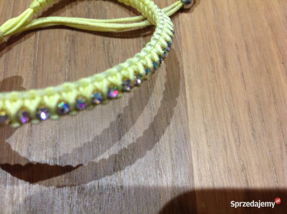 Bransoletka Pleciona z Kamyczkami j Nowa Nowa Sól