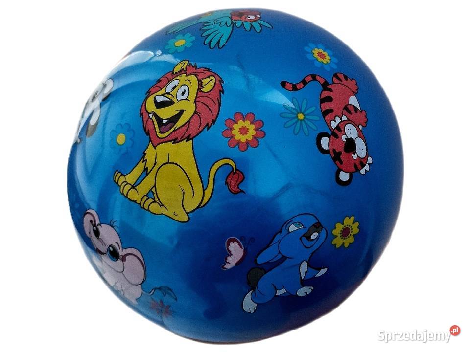 Piłka niebieska ZWIERZĄTKA zabawka ogrodowa Bielany Wrocławskie sprzedam