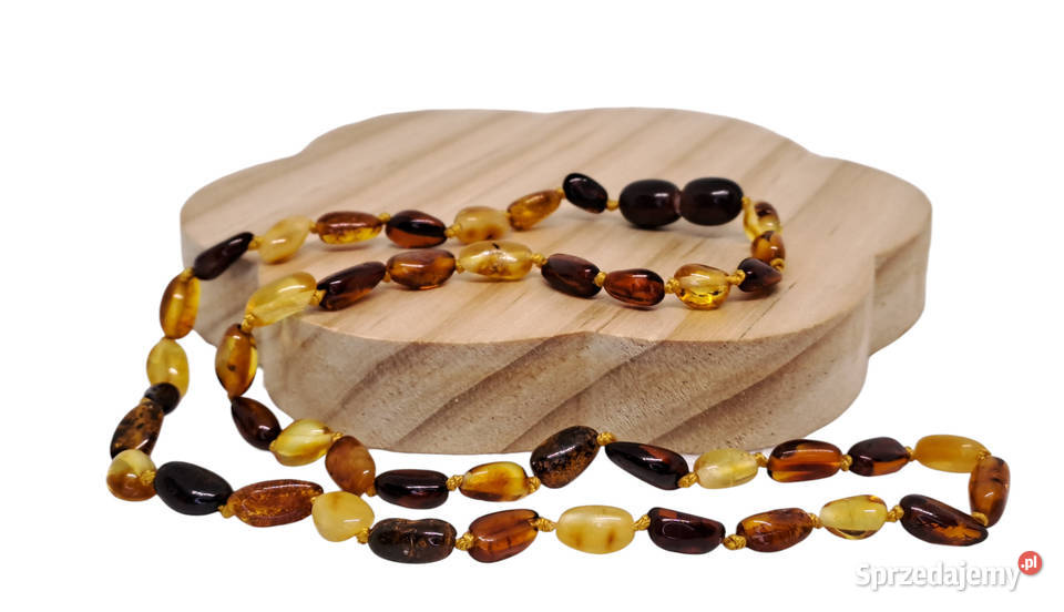 Korale z bursztynu bursztyn bałtycki ryż cytryna Warszawa