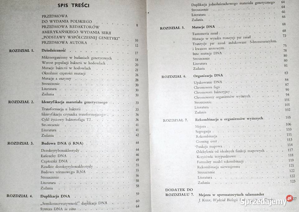 Mechanizmy dziedziczenia Franklin W Stahl lubelskie Chełm