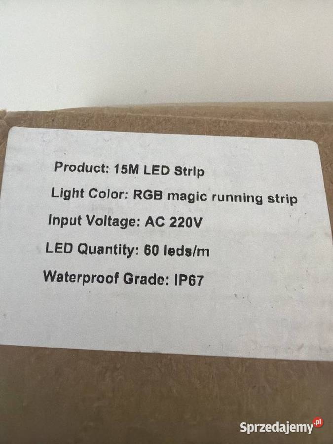 Taśma LED Kolorowa 15m 220V 60 LEDm Magic Głuchów Górny