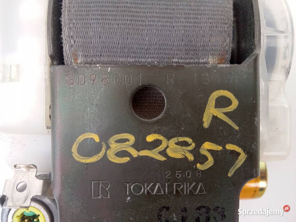 PAS BEZPIECZEŃSTWA TOYOTA SIENNA 2003 pasy bezpieczeństwa Nowy Tomyśl sprzedam