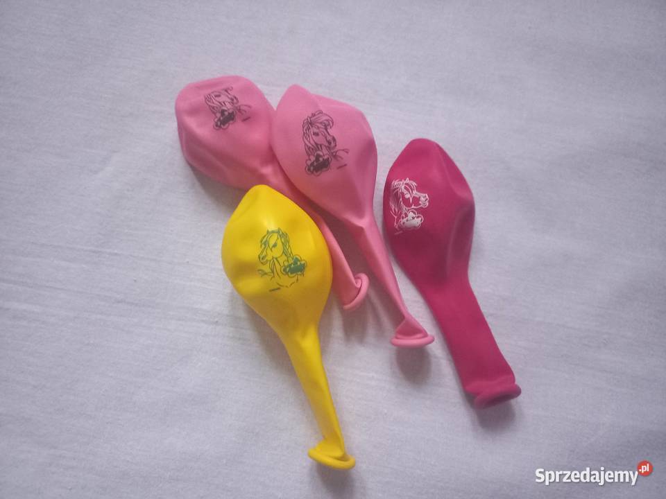 BALONY nadruk Urocze Konie kpl4 kolor NOWE Białystok