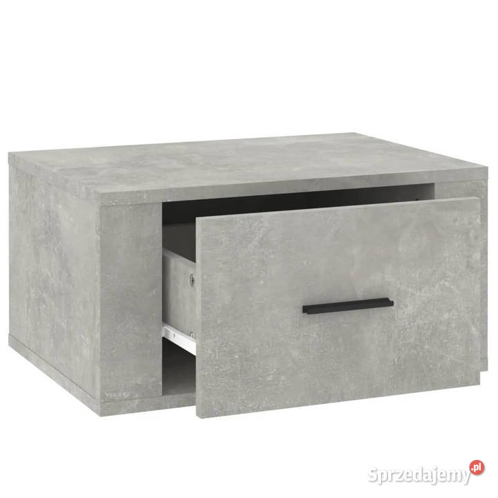 Wisząca szafka nocna szarość betonu 50x36x25 mazowieckie Warszawa