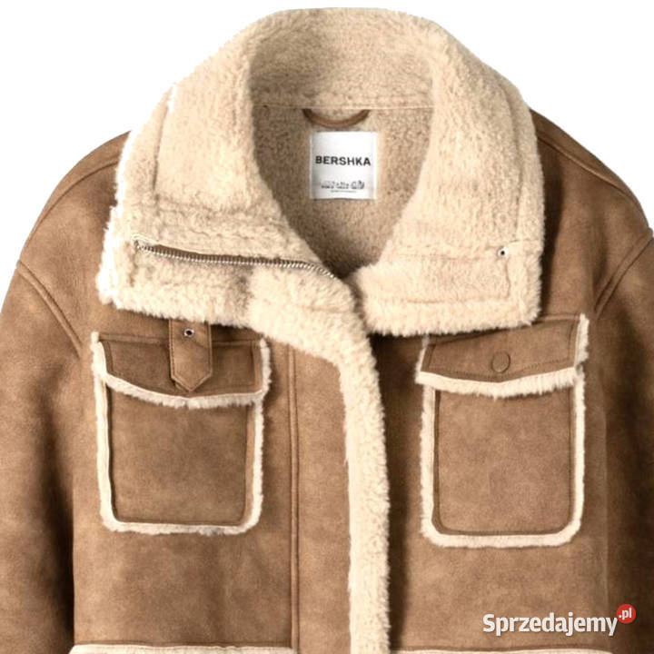 Bershka piękna krótka dwuwarstwowa kurtka biker mazowieckie Warszawa