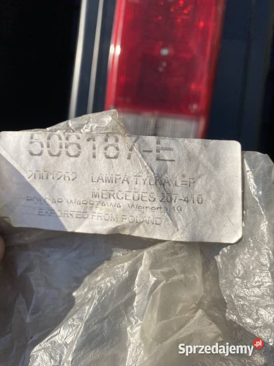NOWA Lampa Tylna Kompletna Mercedes T1 Kaczka Lampy tylne Kamocin