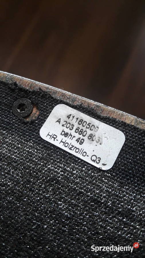 Mercedes W203 roletka podłokietnika pomorskie Gdańsk