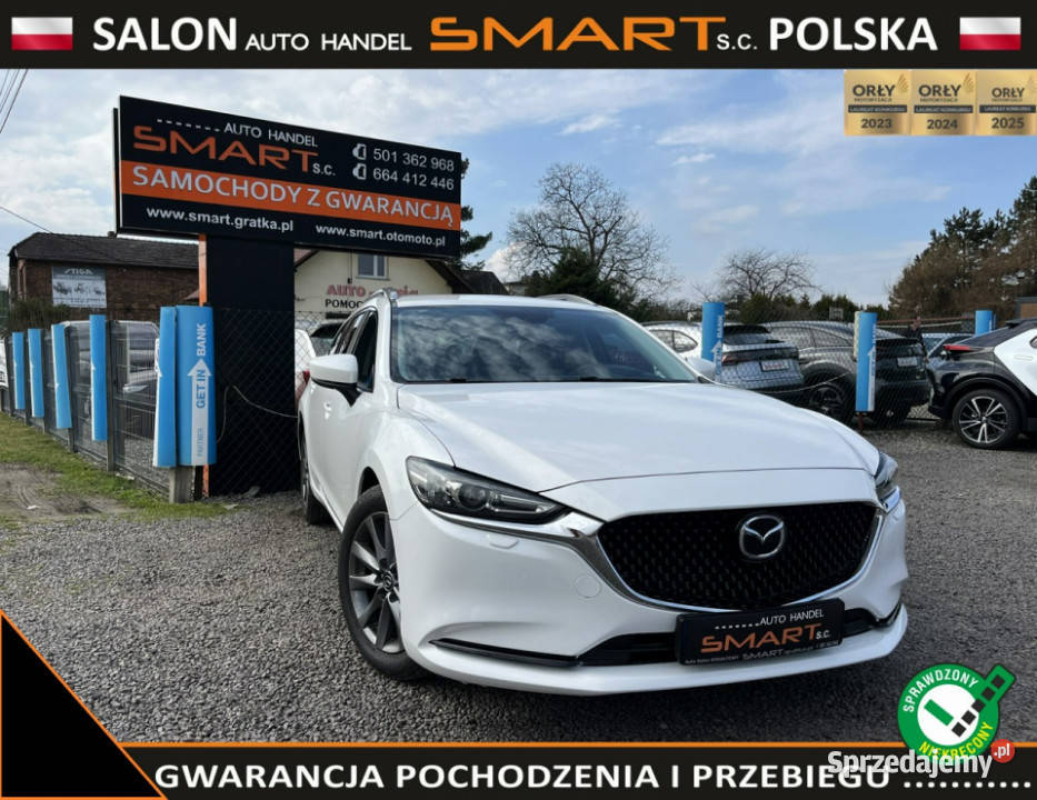 Mazda 6 Automat Navi Biała Perła Salon HUD III wielofunkcyjna kierownica 6 śląskie Rydułtowy