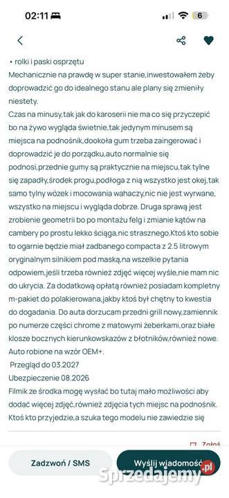 BMW 325Ti m54b25 mpakiet stan możliwa zamiana Seria 3 Będzin