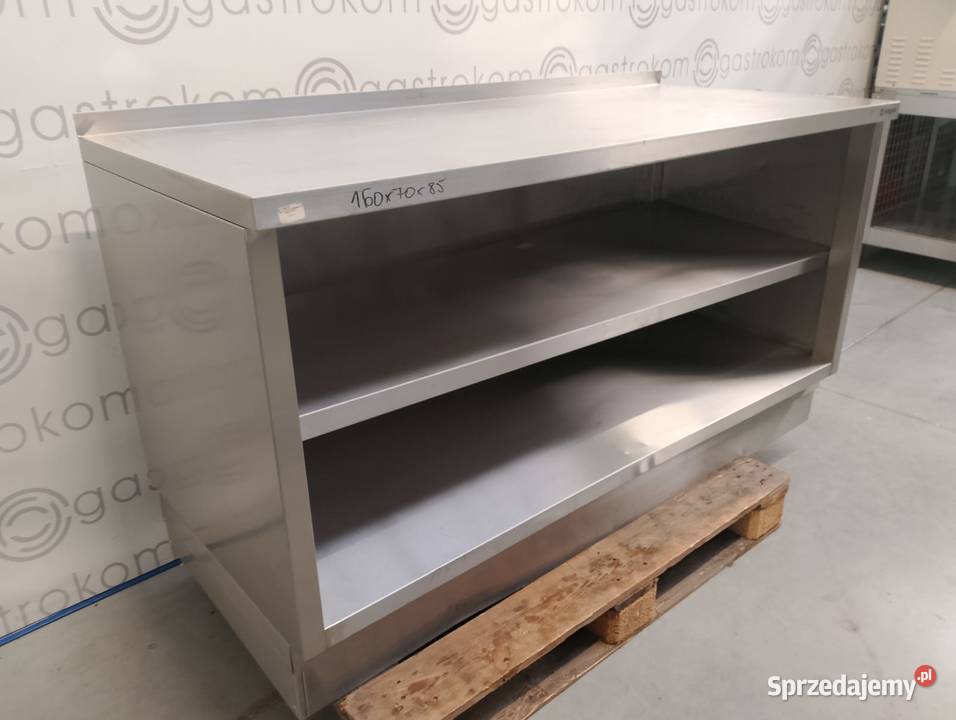 Stół przyścienny zabudowany z 2 półkami Wrocław sprzedam