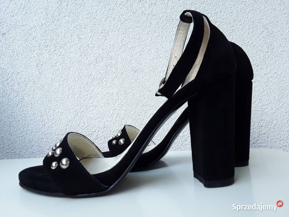 Zamszowe sandałki na obcasie r39 inna mazowieckie Warszawa sprzedam