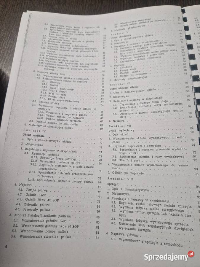 Instrukcja obsługi FSO Warszawa 203 203P Naprawa