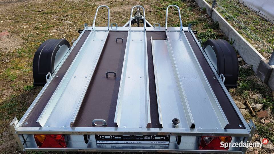 NOWOŚĆ Przyczepka pod 3 motocykle przyczepa 602kg Piła sprzedam