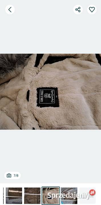 Kurtka zimowa dziewczynki Warszawa