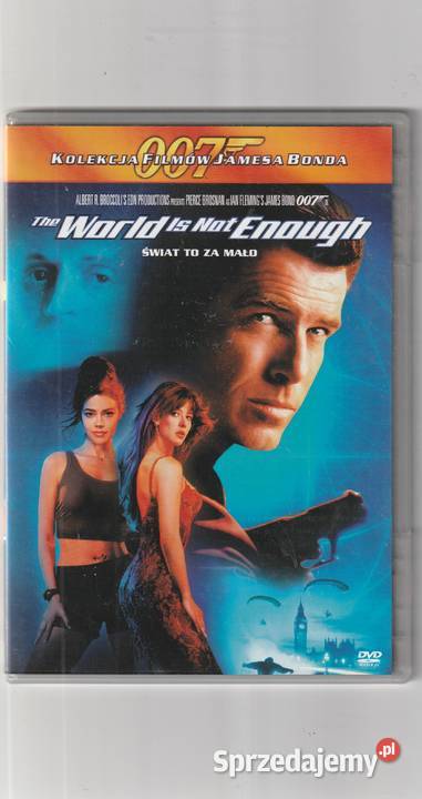 James Bond Świat to mało Pierce Brosnan DVD Pruszków