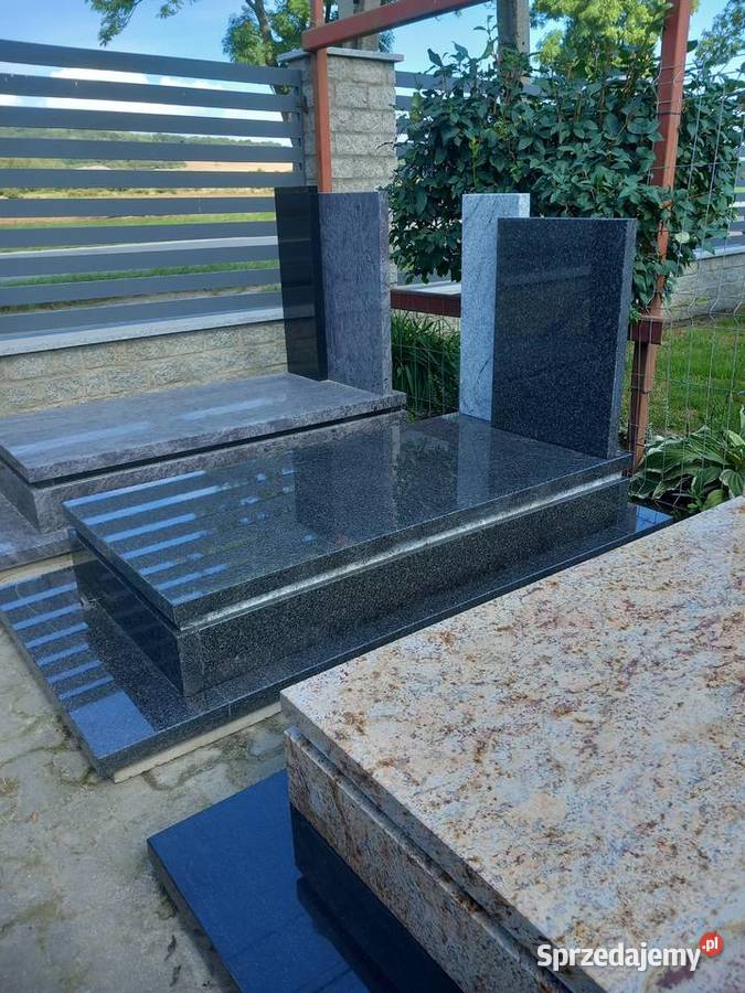 Nagrobek ziemny granit Impala 190 x 90 Strzegom