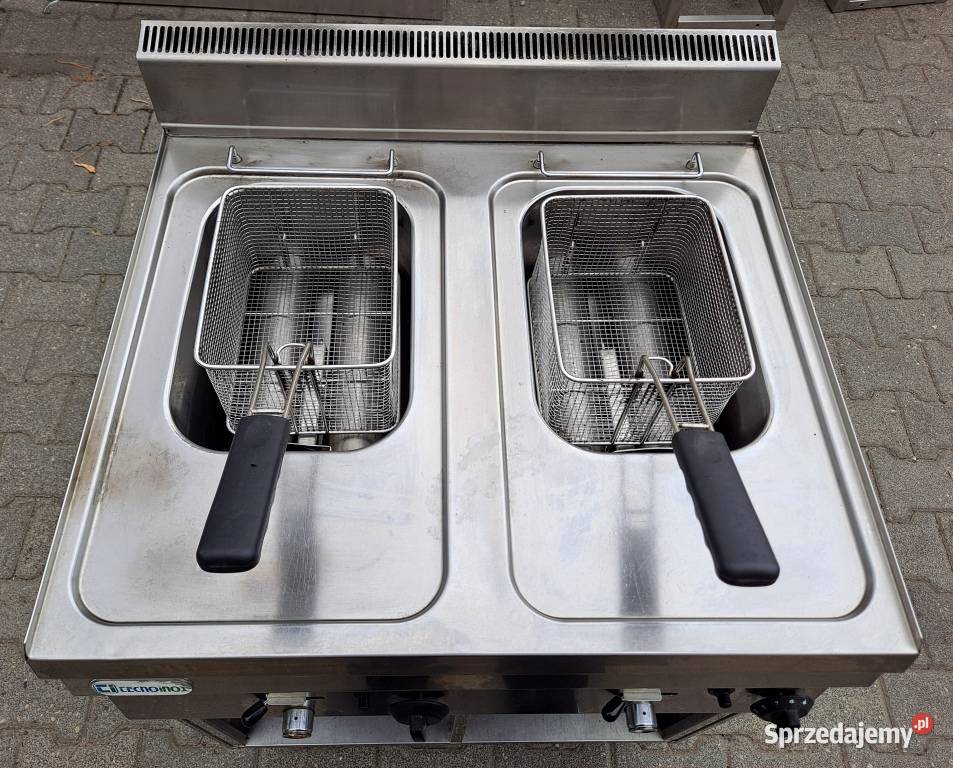 FRYTOWNICA GAZOWA 2 KOMORY 2X8L TECNOINOX M1810N Gastronomia Nowe Skalmierzyce