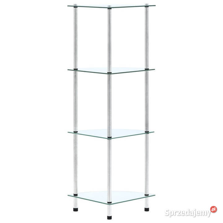 4poziomowa półka przezroczysta 30x30x100 szkło sprzedam