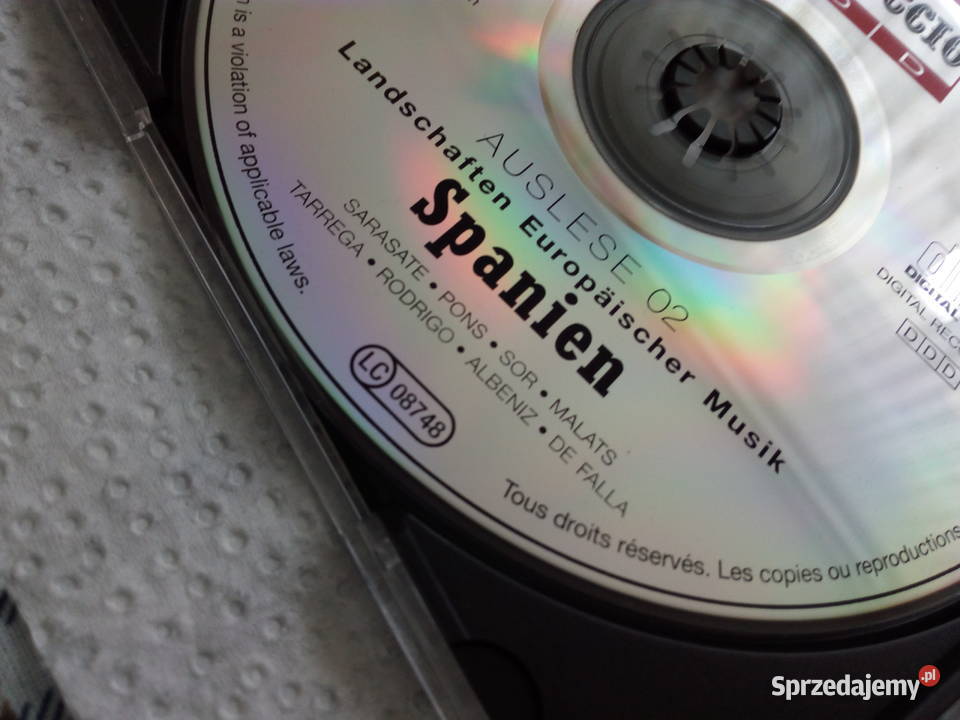 SPANIENAuslese 02 Sarasate Pons Sor Malats CD Puławy