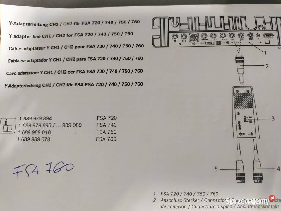 Fsa 720 1687023356 adapter z przełącznikiem K1K2 Bielsko-Biała sprzedam