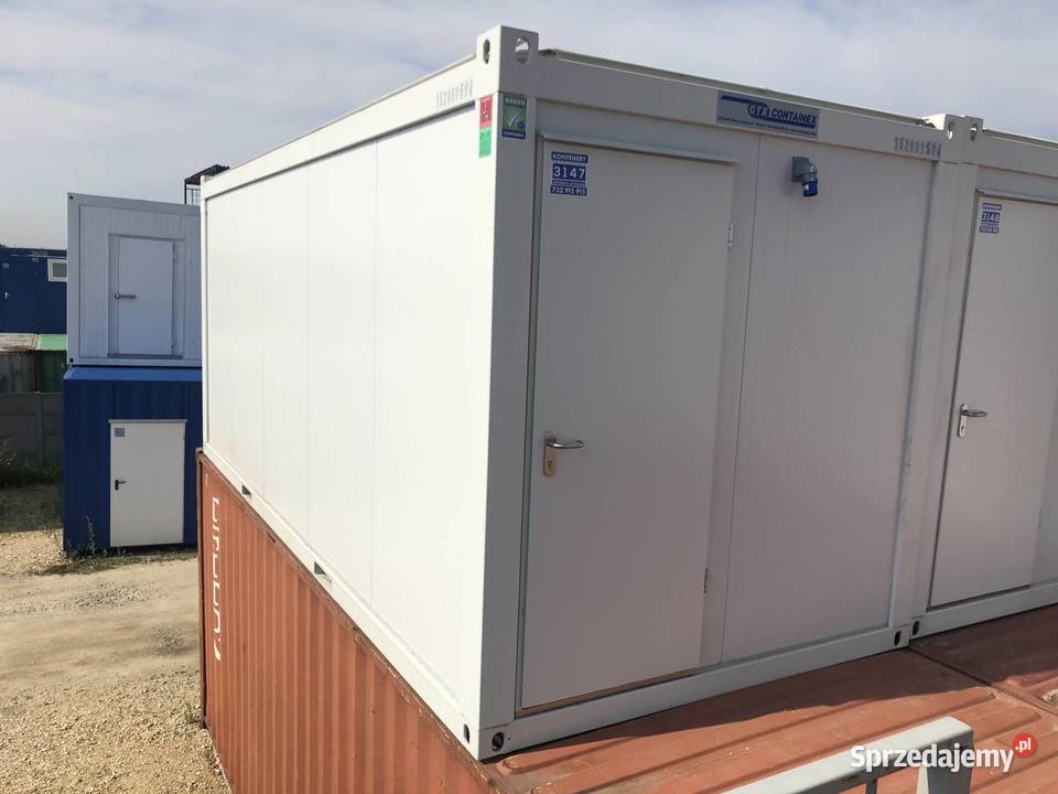 KONTENER BIUROWY SOCJALNY 6M X 25M CONTAINEX Biuro Wrocław