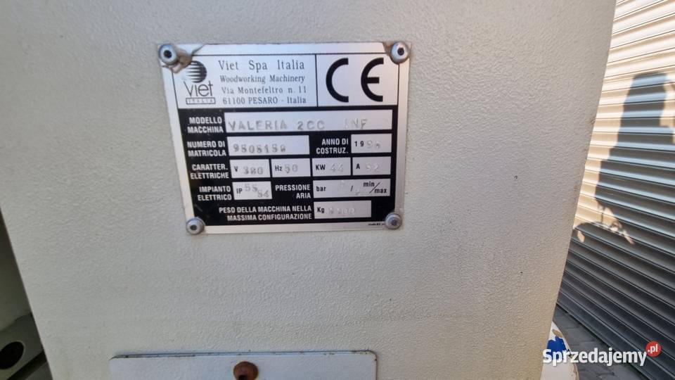 Szlifierka kalibrująca VIET VALERIA 2CC INF Karsin