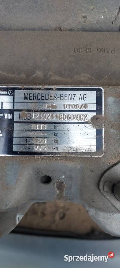 Mercedes w124 200e caly w czesci Drużbice-Kolonia