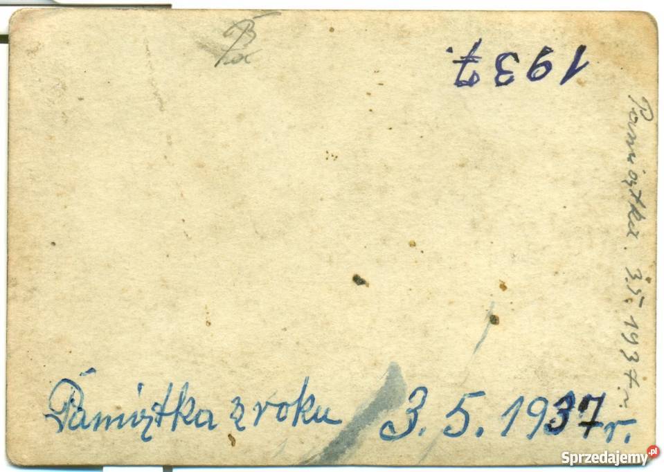 Stare zdjęcie rodzina przyjaciele ciekawy opis Militaria wielkopolskie Ostrów Wielkopolski