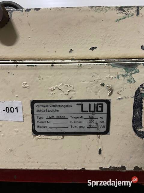 Podnośnik nożycowy krzyżowy ZUB ZVB PK9 Wioska