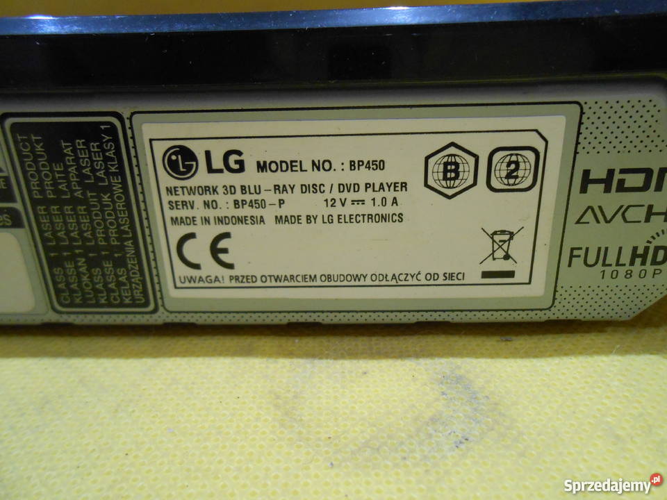 Odtwarzacz BLURAY LG 3D Sieciowy Katowice