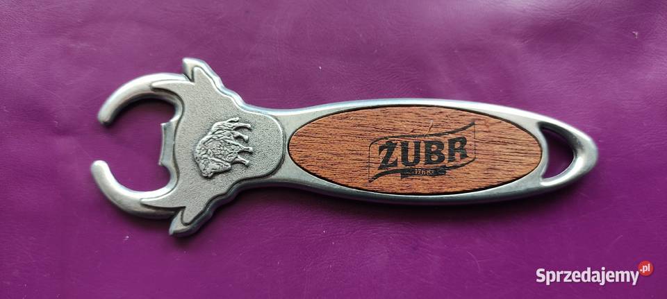 Kolekcjonerski otwieracz do butelek z logo ŻUBR mazowieckie Pruszków