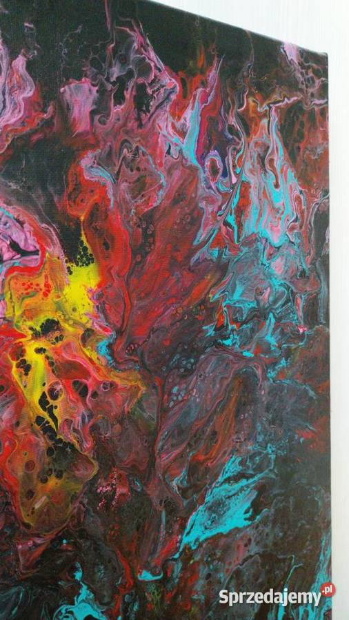 Abstrakcyjny obraz Back to własnoręcznie