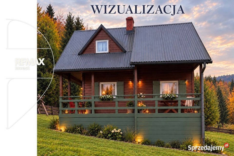 Domek drewniany całoroczny 70m Przyborów śląskie