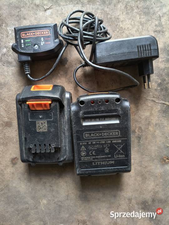 Ładowarka BlackDecker z akumulatorkami Biała sprzedam
