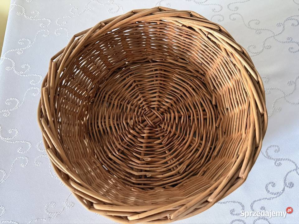 Koszyk wiklinowy ręcznie pleciony naturalny Czerwionka-Leszczyny