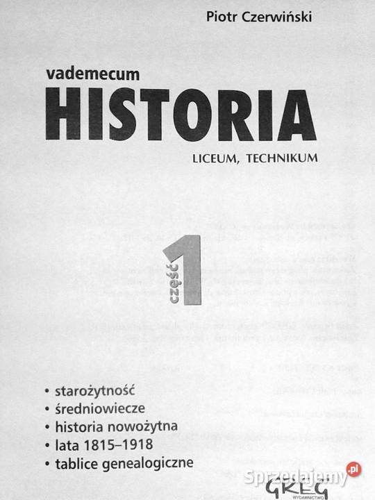Vademecum Historia cz 1 Piotr Czerwiński lubelskie Chełm