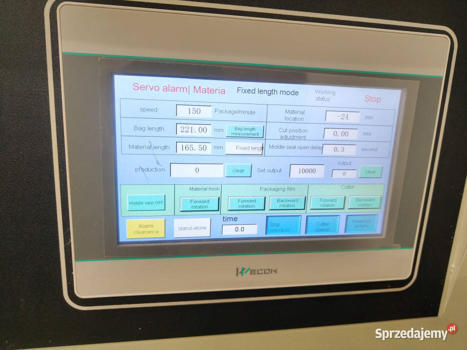Maszyna pakująca FLOWPACK automatyczna 350X TC20 Rudno Dolne