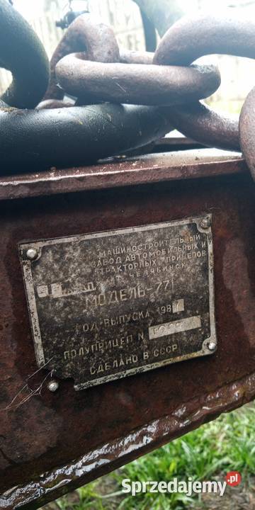 Przyczepa tandem PTS9 kujawsko-pomorskie