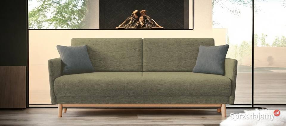 Rozkładana Kanapa Z Funkcją Spania Oliwkowa Tarchały Małe
