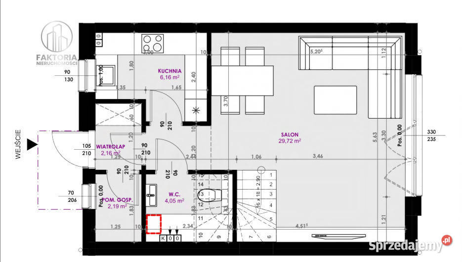 Dom szeregowy Nowodworce 85m2