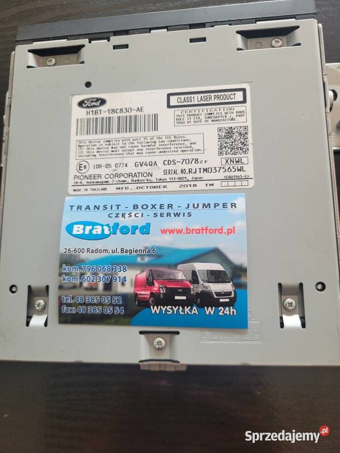 ZMIENIARKA FORD FIESTA H1BT18C830AE 2291516