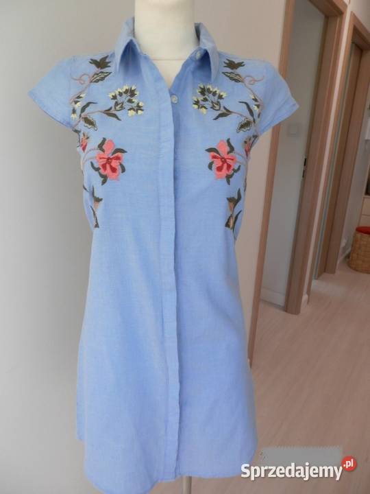 Sukienka Koszulowa Szmizjerka Rozpinana